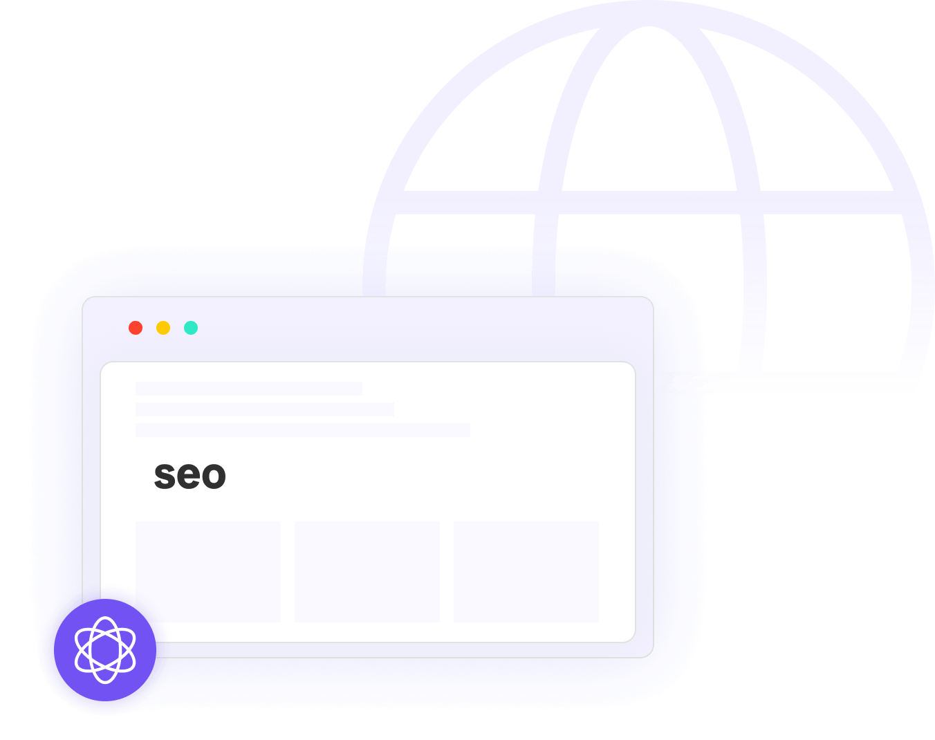 Illustration of OkkProxy’s SEO optimization proxy solutions, showing how proxies enable global SERP checking, rank tracking, and website performance analysis.